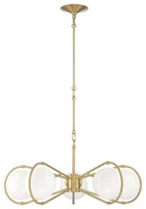 Gio 5-Light Modern Brass Statement Chandelier