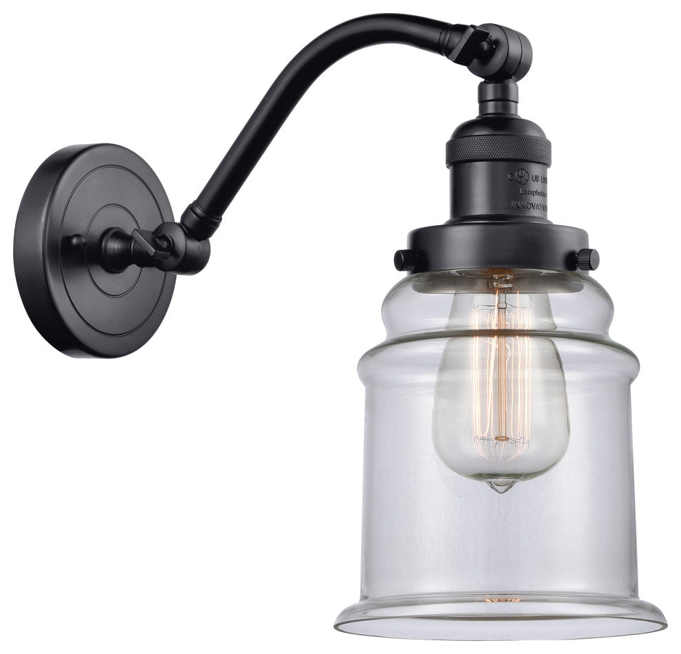 INNOVATIONS LIGHTING 515-1W-BK-G182-LED Canton 1 Light Sconce