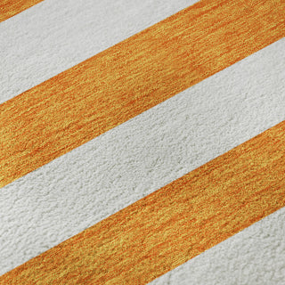 Premium Machine Washable Mayfield AMF528 Orange 5' x 7'6" Rug