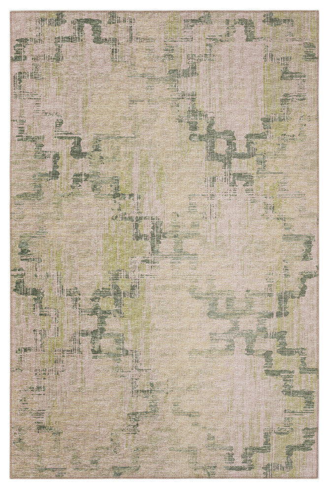 Indoor/Outdoor Sedona SN15 Moss Machine Washable 3' x 5' Rug