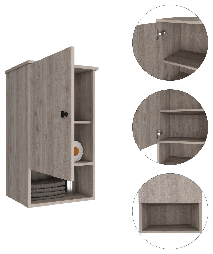 DEPOT E-SHOP: Arya Medicine Cabinet, Light Gray