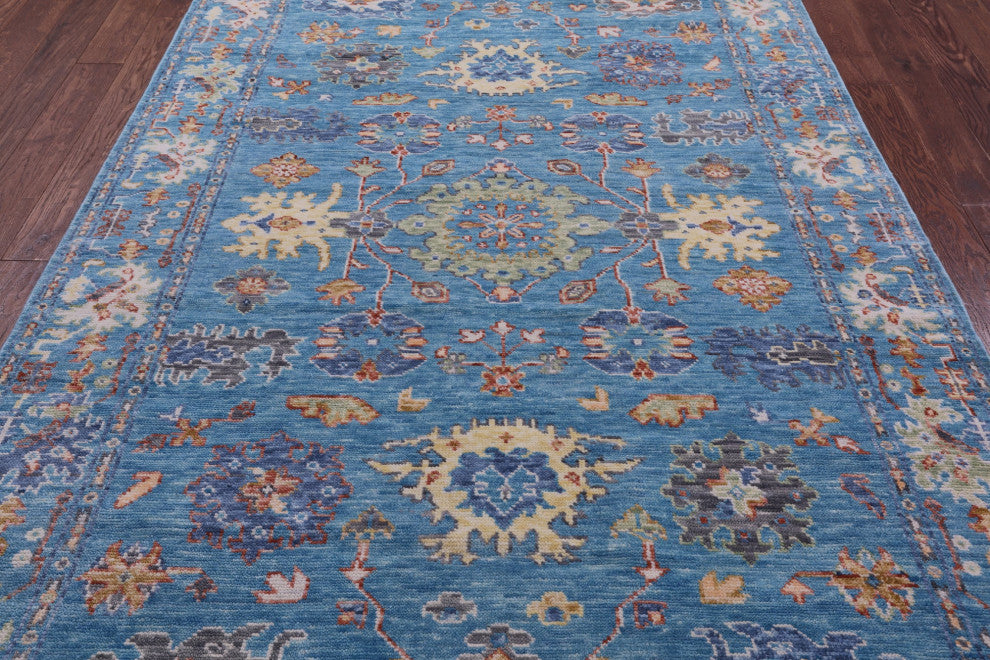 Turkish Oushak Hand-Knotted Wool Rug 5' 11" X 9' 1" - Q15678