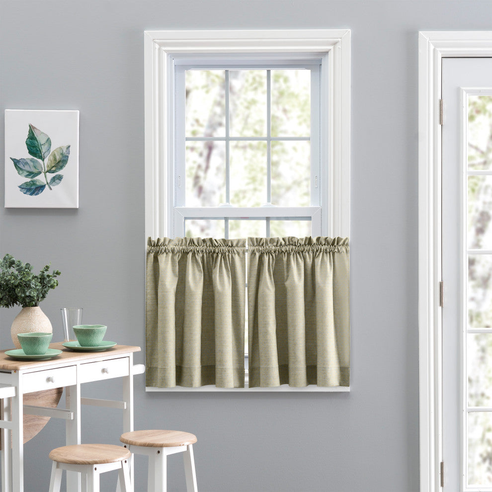 Lisa Solid Tailored Tier, Mist, 56"x36"