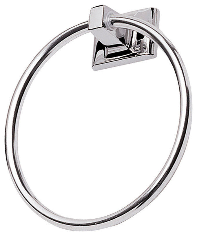 Sunset Series Bathroom Collection, Polished Chrome, Towel Ring