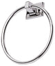 Sunset Series Bathroom Collection, Polished Chrome, Towel Ring