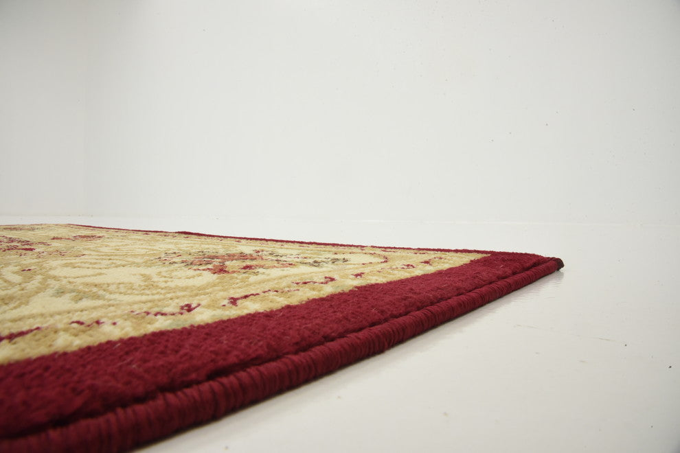 Unique Loom Red Henry Versailles 3' 3 x 5' 3 Area Rug