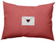 Love Letter Valentines Decorative Lumbar Pillow, Coral/Maroon, 14x20"
