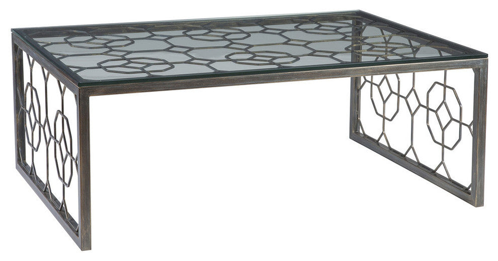 Honeycomb Rectangular Cocktail Table