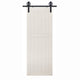 2 Panel Bungalow MDF Door, 48"x96"
