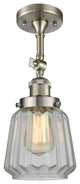 Innovations Lighting 201F-Sn-G142-Led 1 Light Dimmable Led Semi-Flush Mount