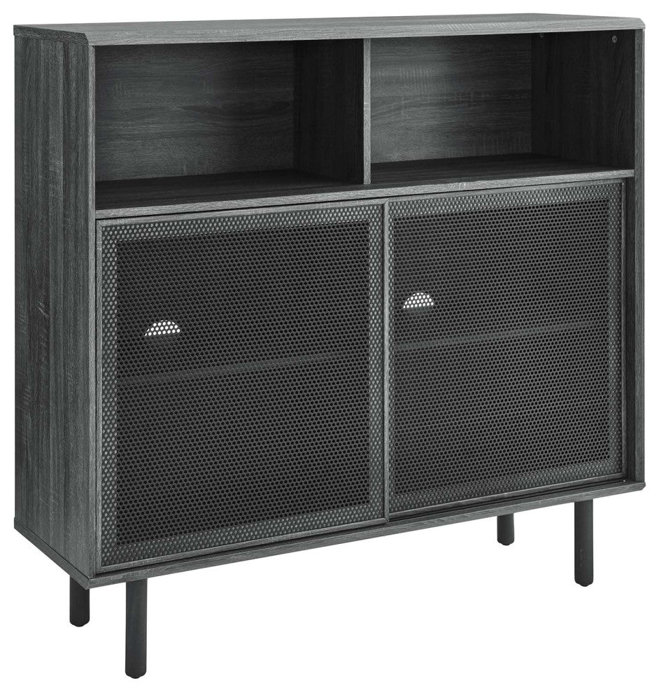 Kurtis 47" Display Cabinet, Charcoal