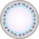 Betsy Drake Shells 58 Inch Round Table Cloth