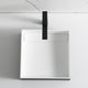 Black Matte 14" Square Solid Surface Resin Sink