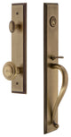 Carre' 1-Piece Dummy Handleset, S Grip and Circulaire, Vintage Brass, 848988