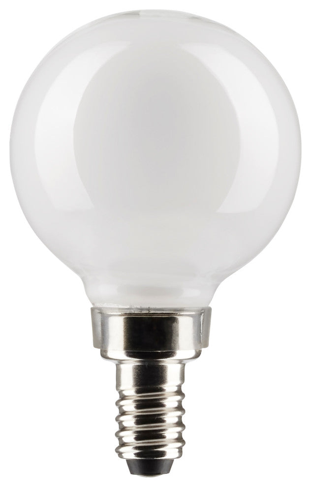 4.5W G16.5 LED, White, Candelabra Base, 2700K, 350 Lumens, 120V, 2-Pack