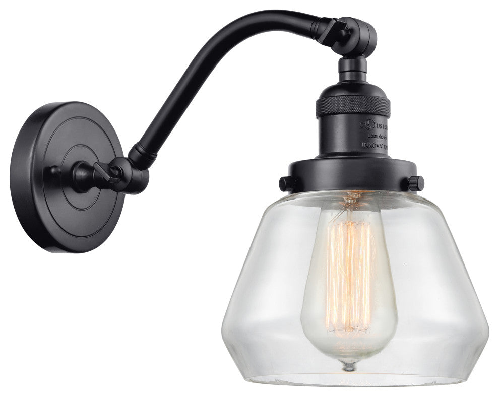 INNOVATIONS LIGHTING 515-1W-BK-G172-LED Fulton 1 Light Sconce