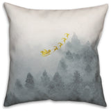 Pine Tree Yellow And Gold 16x16 Spun Poly Pillow