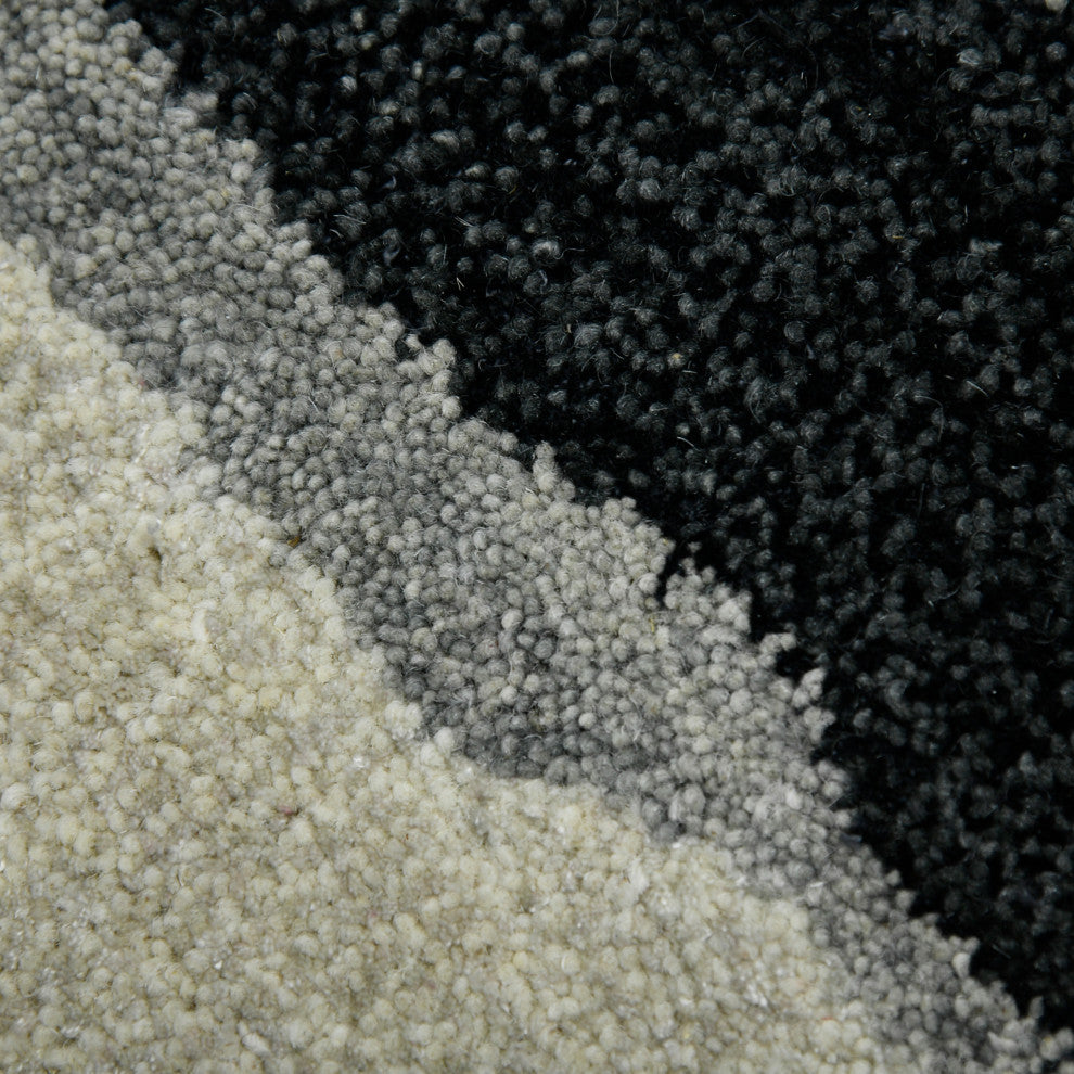 Abstract Gunter Area Rug, Dark Gray, 2' x 3', Abstract