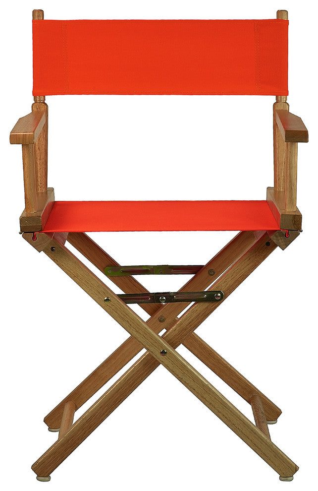 018" Director's Chair Natural Frame-Orange Canvas