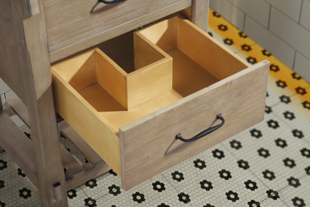 Marina 24" Bathroom Vanity, Weathered Fir Finish