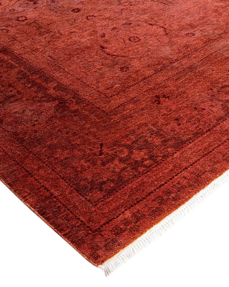 Fine Vibrance, One-of-a-Kind Hand-Knotted Area Rug Pink, 6'3"x9'3"