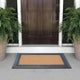 Rubber And Coir, 24"x39" Heavy Duty Outdoor Doormat, Black/Beige