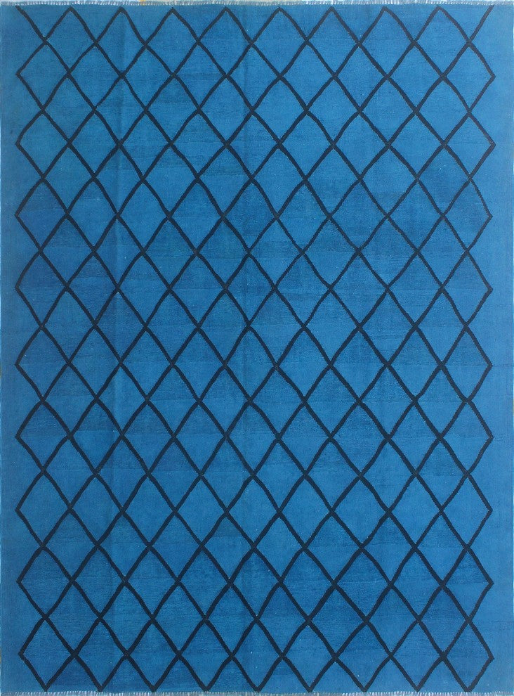 Elan Overdyed Kilim Ariana Blue Rug