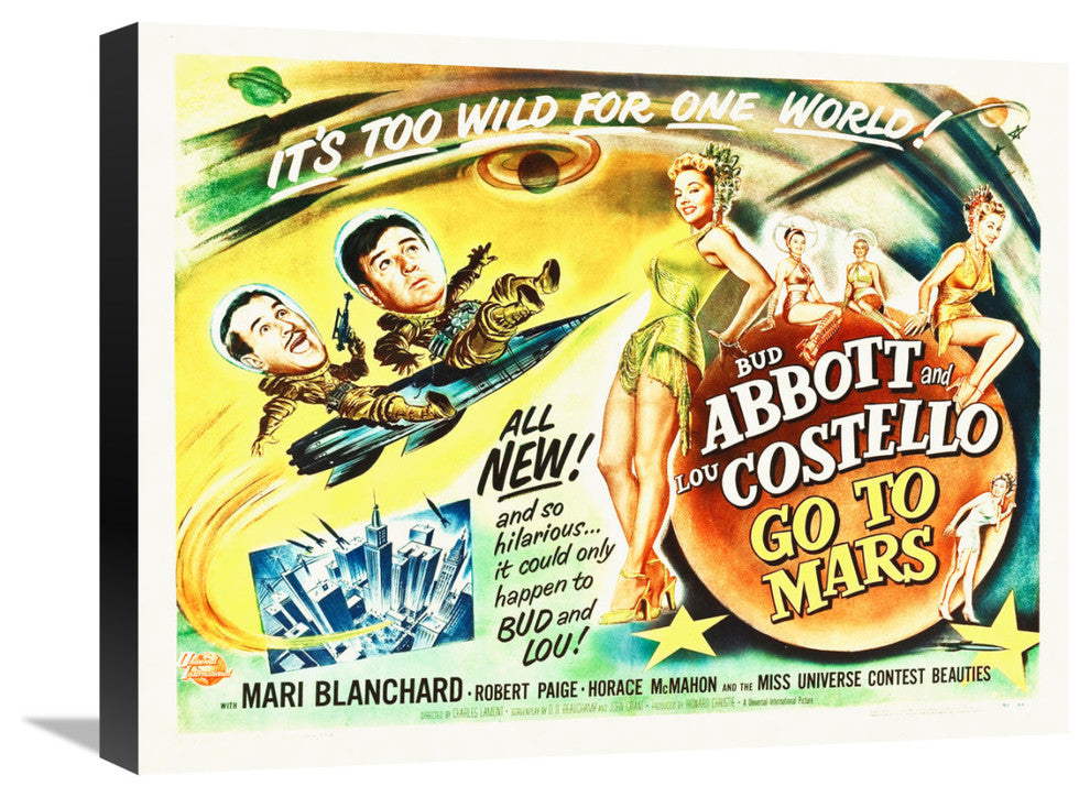"Abbott & Costello - Go To Mars" Canvas by Hollywood Photo Archive, 22x17"