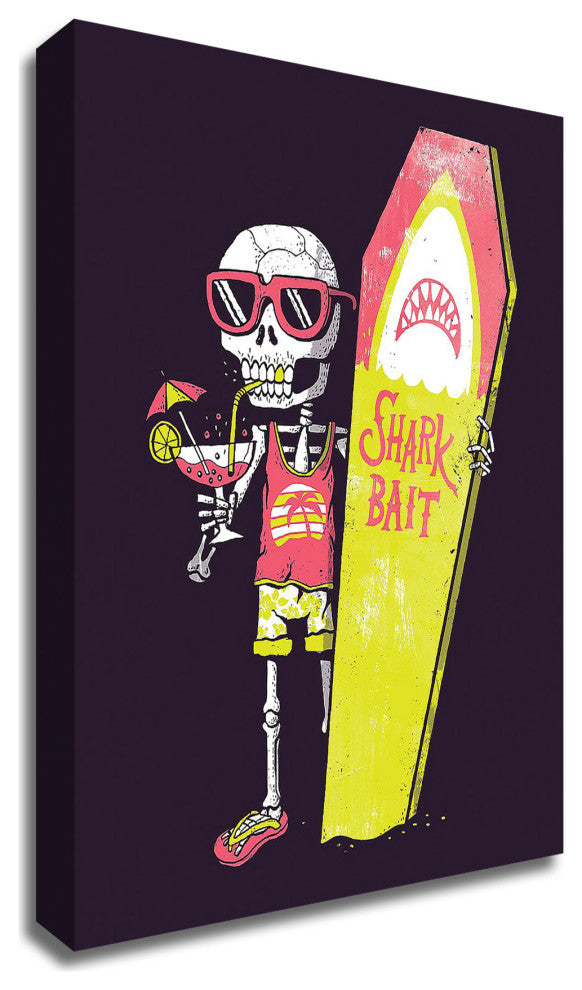 "Shark Bait" by Michael Buxton, Print on Canvas, 14"x18"