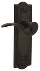 Meadows Plate With Manor Lever, Oil-Rubbed Bronze, Double Dummy, Non-Handed