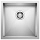 Blanco 443049 Quatrus 17" Undermount Single Basin Stainless Steel - Refined