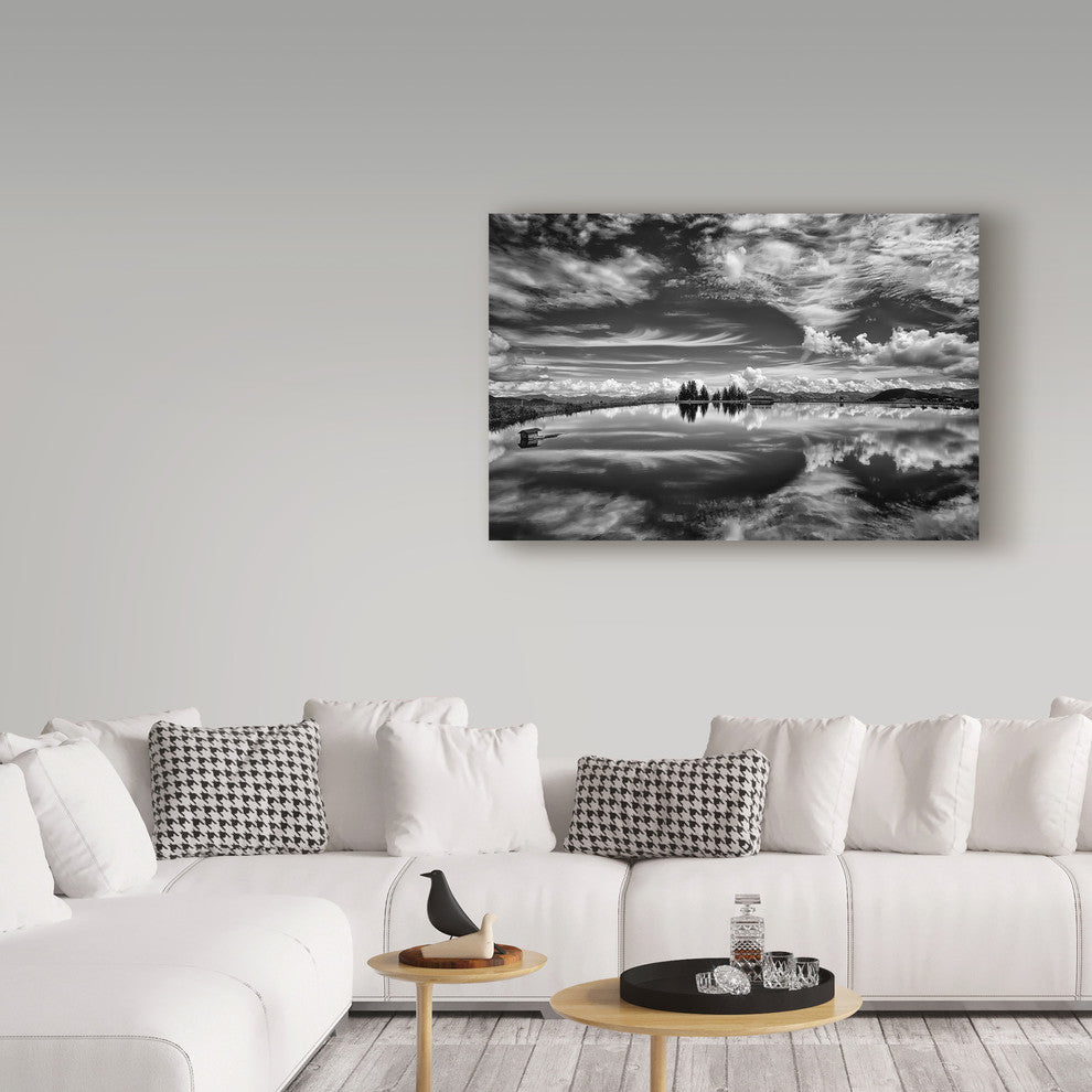 Aida Laneva 'The Mirror Of The Clouds' Canvas Art, 32"x22"
