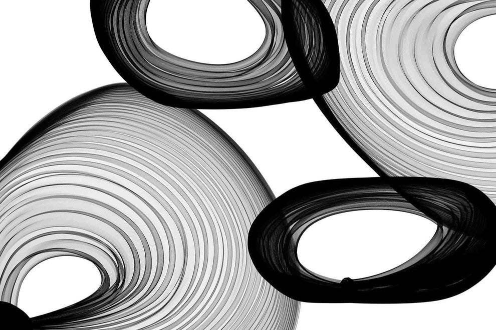 "Abstract Black and White 21-58-07" Print on Canvas by Irena Orlov