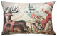 Santa's Reindeers Linen Pillow