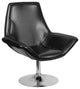 HERCULES Sabrina Series Black LeatherSoft Side Reception Chair