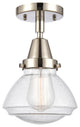 Innovations 447-1C-PN-G324 Olean 1 Light 6.75" Flush Mount, Polished Nickel
