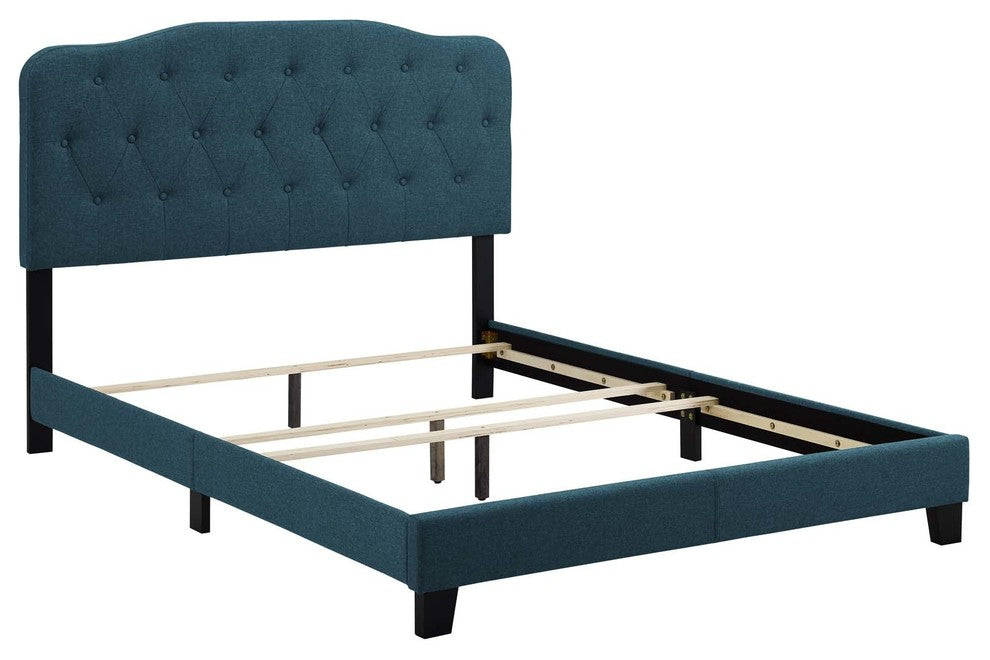 Amelia King Upholstered Fabric Bed