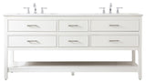 Elegant Decor Sinclaire Bathroom Vanity VF19072DWH, White
