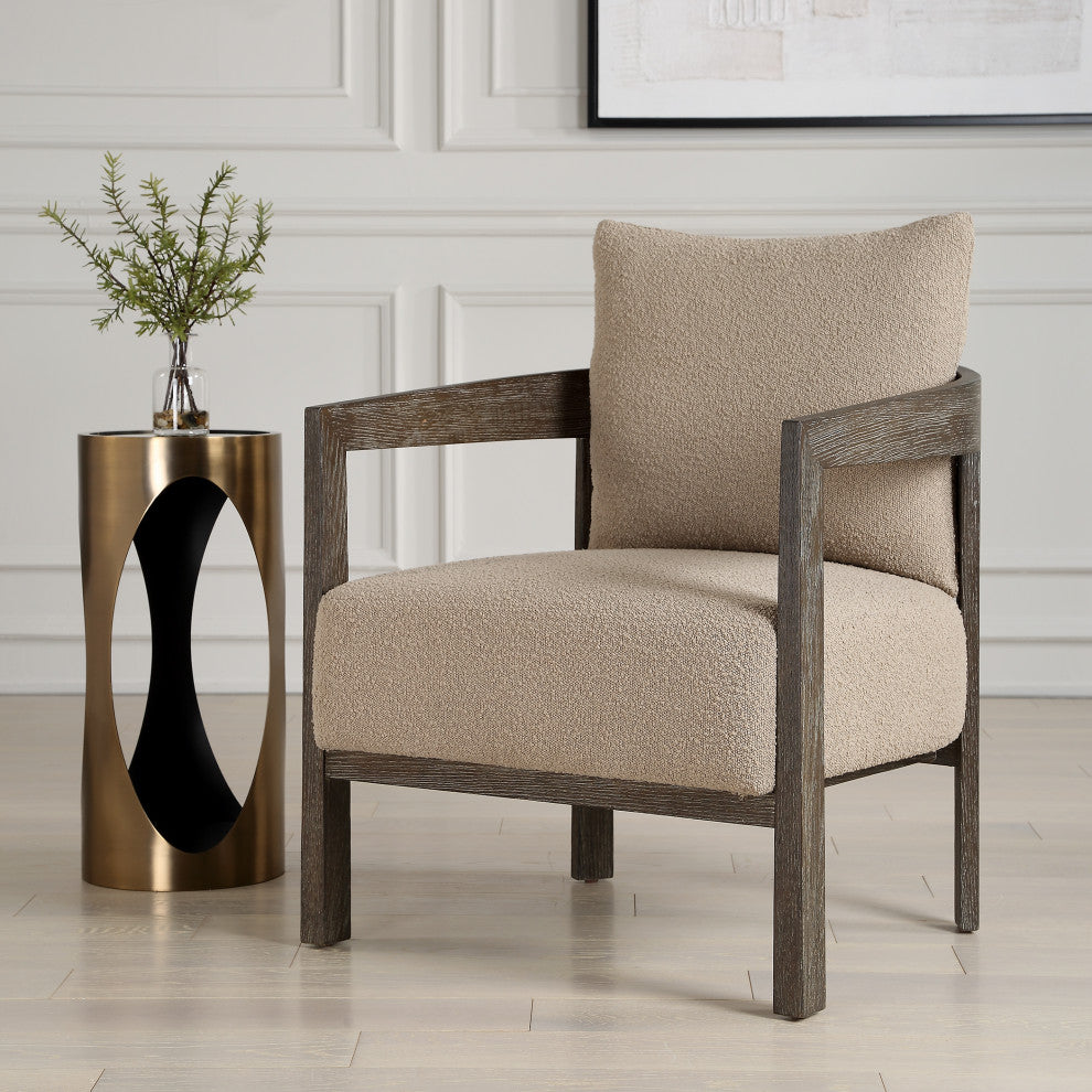 Uttermost - 23832 - Accent Chair - Sienna - Solid Oak