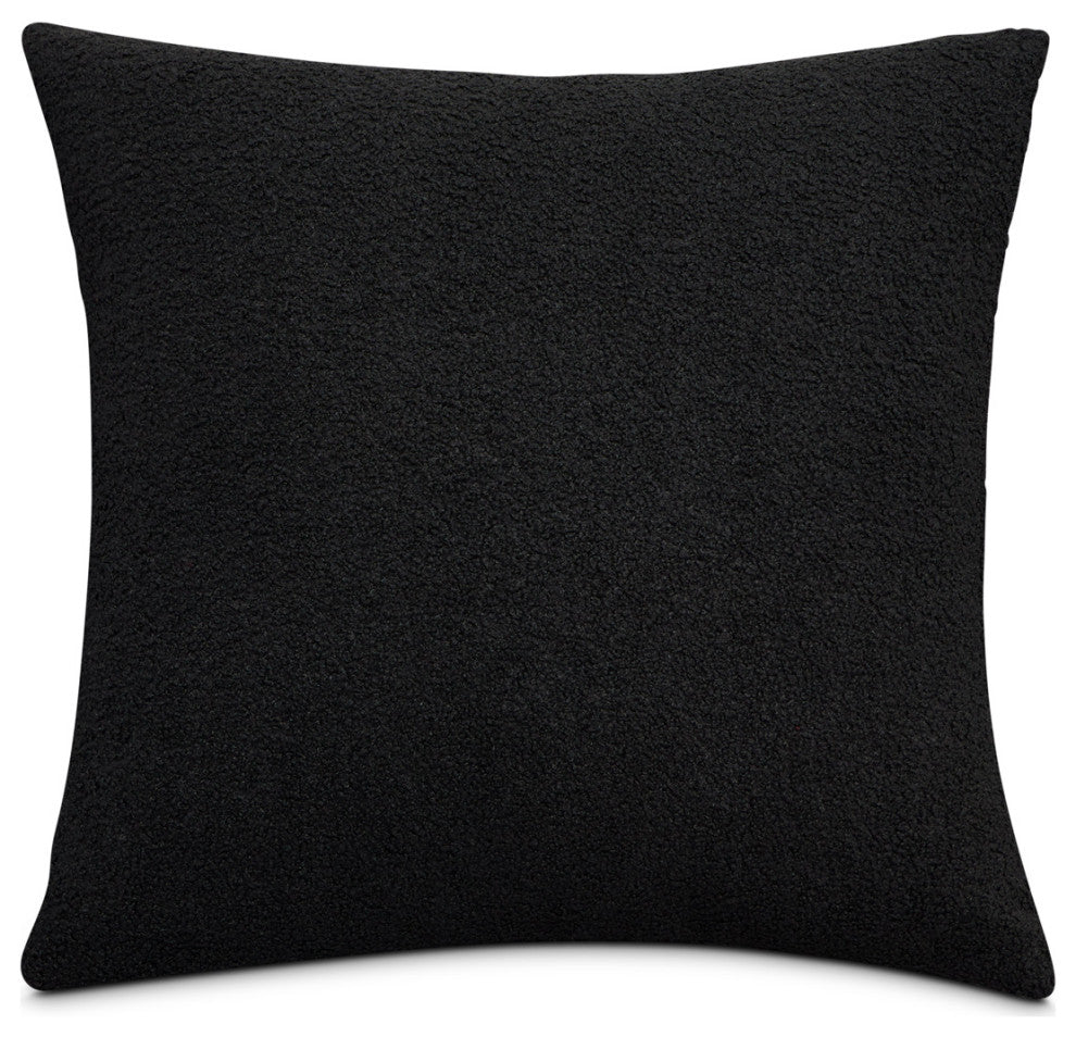 Shepard 21" Square Throw Pillow, Set of 2, Black