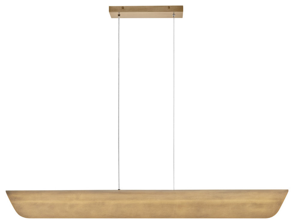 Fredrick Ramond FR41555 Arco 46"W LED Linear Chandelier - Heritage Brass