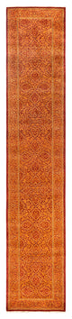 Mogul, One-of-a-Kind Hand-Knotted Area Rug Orange, 2'7"x13'9"