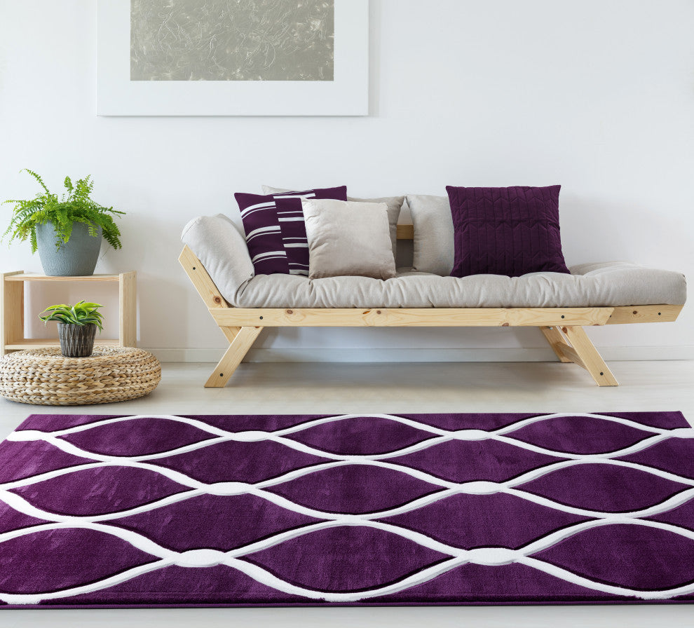 United Weavers Bristol Rodanthe Plum Area Rug 7'10x10'6