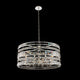 8 Light Contemporary Large Pendant by Allegri, Polished Silver, 20"