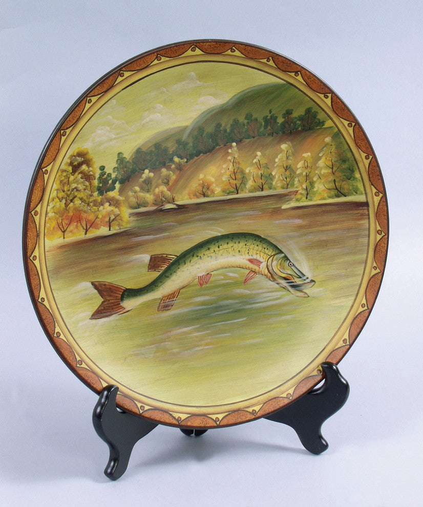 Fish Plate and Plate Stand