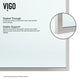 VIGO Zenith Frameless Fixed, Stainless Steel, Shower Screen, 34" W X 74" H, Clear Glass