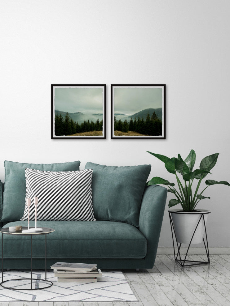 Goodbye Winter Diptych, 2-Piece Set, 32x32 Panels