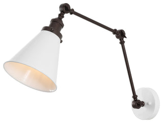 Rover Classic Industrial Metal Adjustable Arm LED Wall Sconce