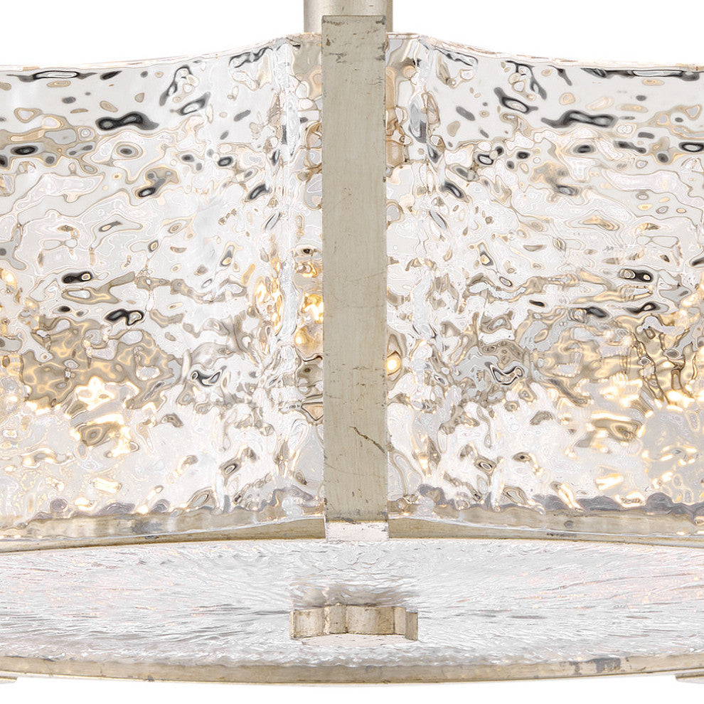 Fredrick Ramond Florian Medium Semi-Flush Mount, Glacial