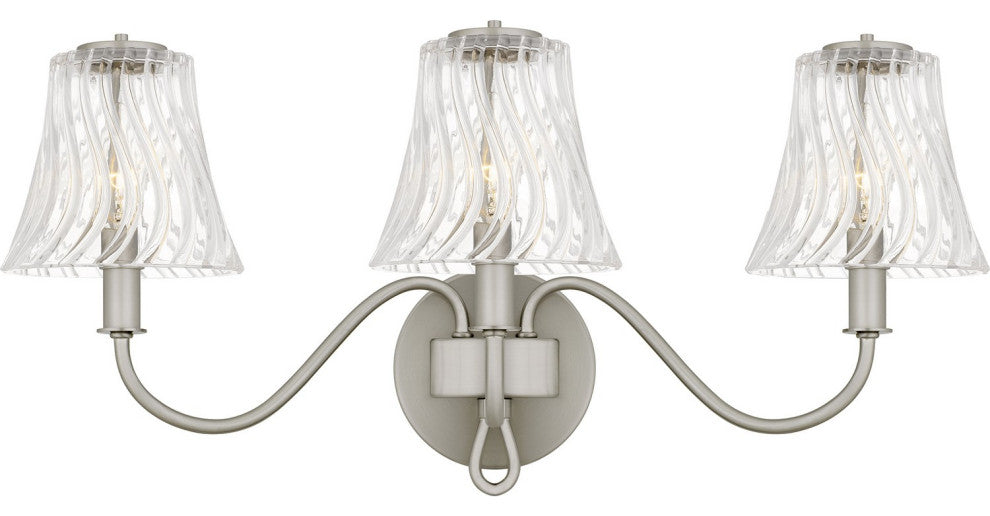 McKinney Three Light Bath in Brushed Nickel